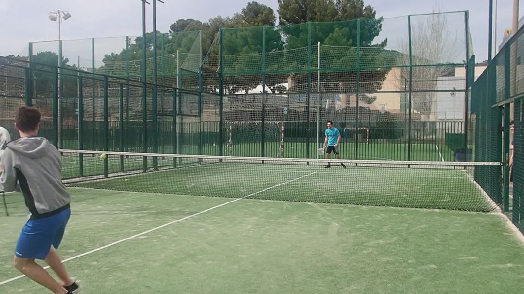 ⁣Tennis Rally Between Friends